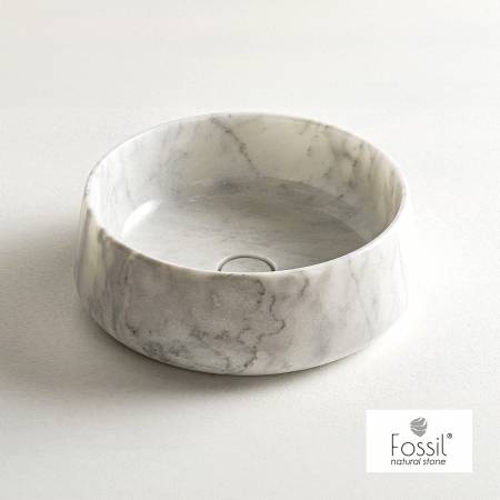 Νιπτήρας Μαρμάρινος Φ42 h.14 Fossil Carrara Nuovo