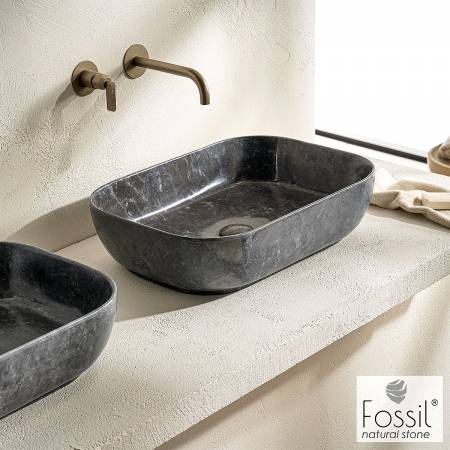 Νιπτήρας Μαρμάρινος  56x39 h.14 Fossil Grey