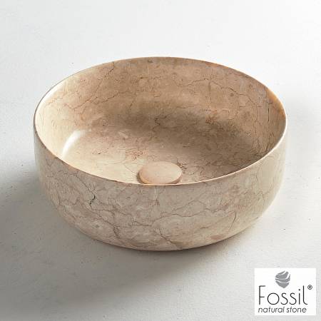 Νιπτήρας Μαρμάρινος  Jetti Φ33 h.13 Fossil Beige