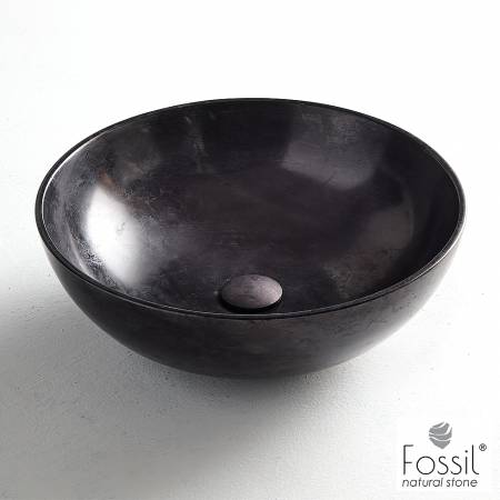 Νιπτήρας Μαρμάρινος  Cireo Φ45 h.15 Fossil Black