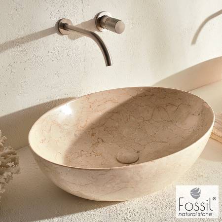 Νιπτήρας Μαρμάρινος  Malin 55x41 h.16 Fossil Beige