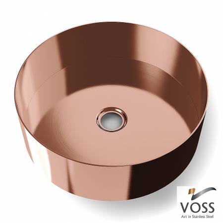 Νιπτήρας Milo Φ33 voss Inox PVD Rose-Gold Brushed