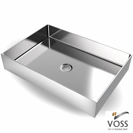 Νιπτήρας Αldo 55x38 voss Inox Brushed