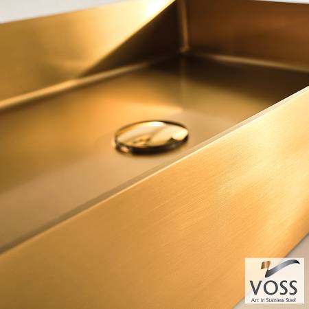 Νιπτήρας Αldo 55x38 voss Inox PVD Brushed Gold