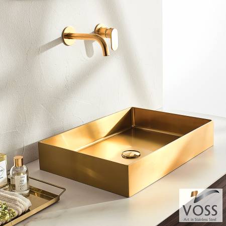 Νιπτήρας Αldo 55x38 voss Inox PVD Brushed Gold