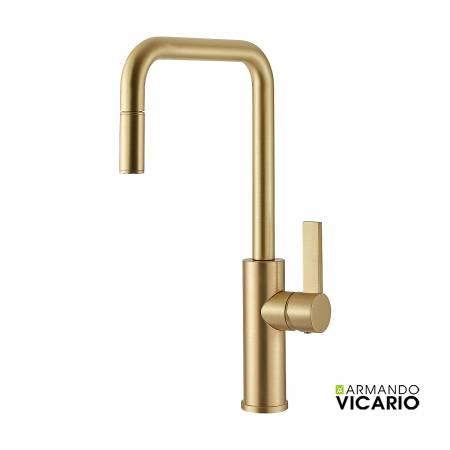 Μπαταρία Νεροχύτη Κουζίνας Luz Vicario soft Brass Vicario